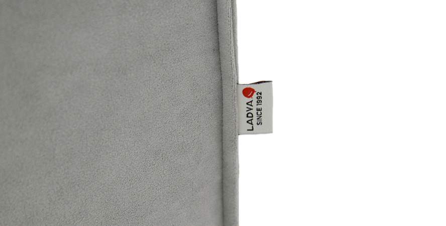 Прямой диван Тельда серый велюр