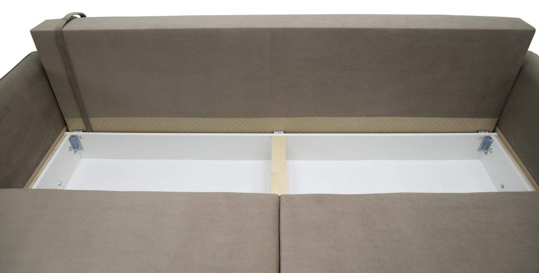 Прямой диван Авилла Светло-коричневый велюр