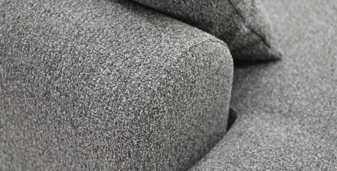 Угловой диван левый Кьянти Графитовый меланж букле