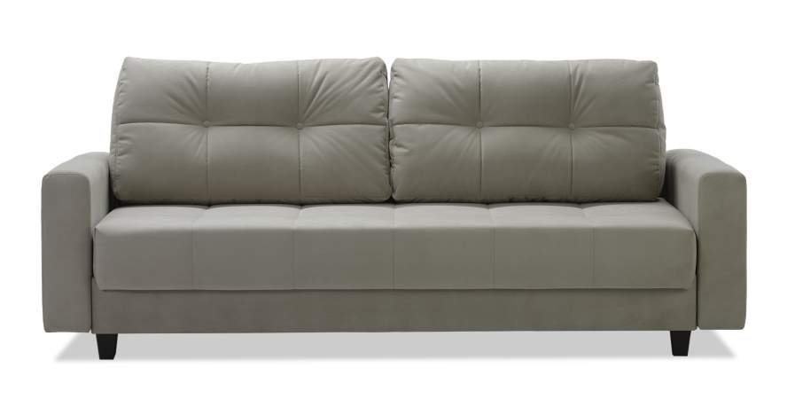 Прямой диван Энтон Светло-бежевый велюр