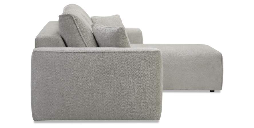Угловой диван Матье Серо-бежевый шенилл Уцененный