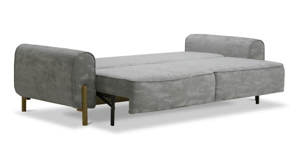 Прямой диван Тельда серый шенилл