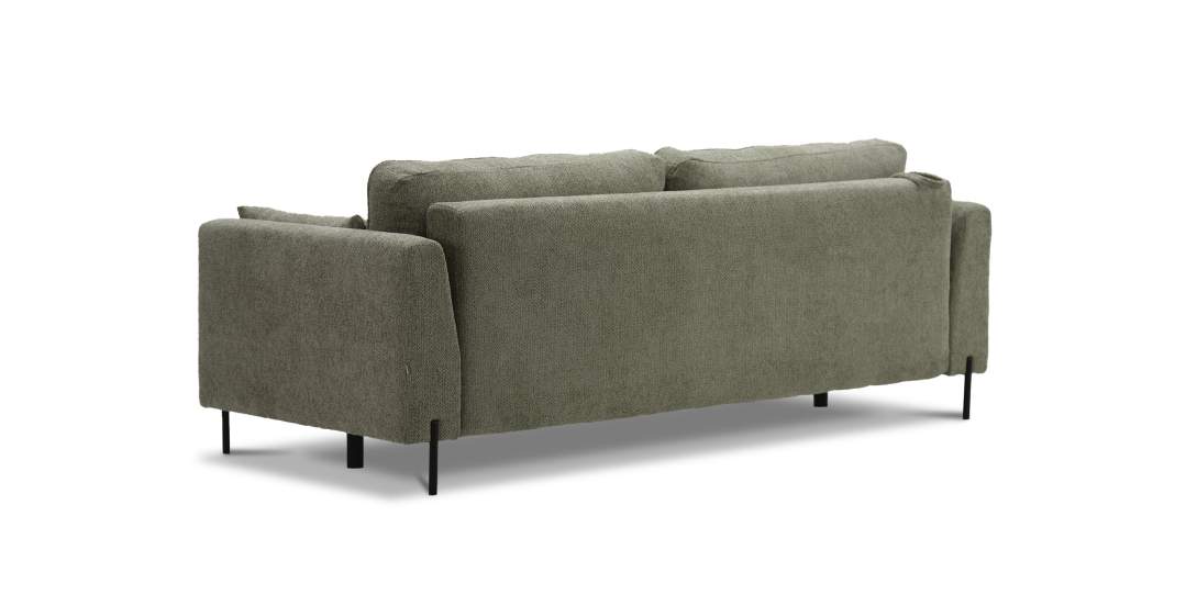 Прямой диван Энгри Зеленый шенилл