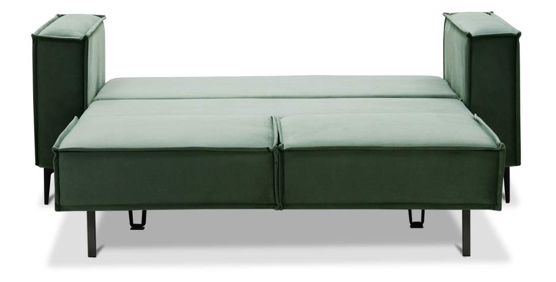 Прямой мини диван Авиньон Зеленый велюр