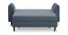 Прямой мини диван Касита 120 голубой велюр