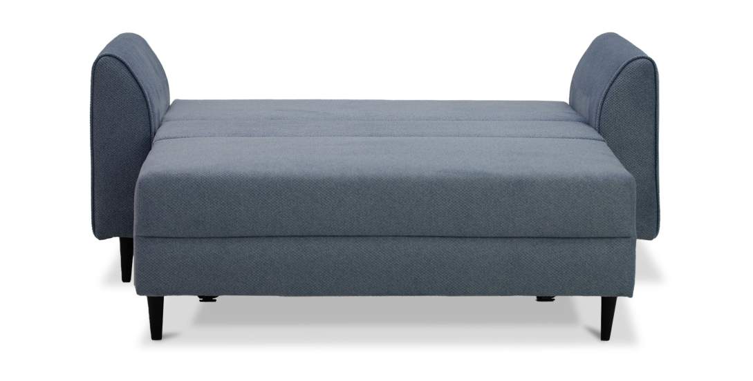 Прямой мини диван Касита 120 голубой велюр