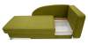 Угловая кушетка правая Иби Травяной зеленый велюр