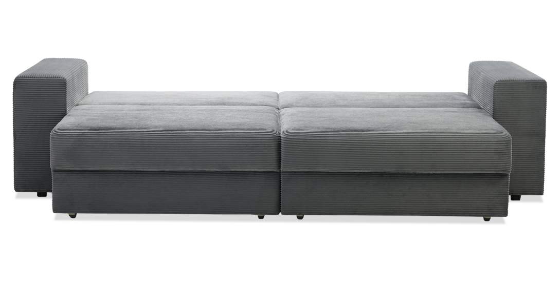 Прямой диван Рица Стальной велюр 