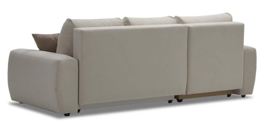 Угловой диван левый Коста Айвори велюр Уцененный