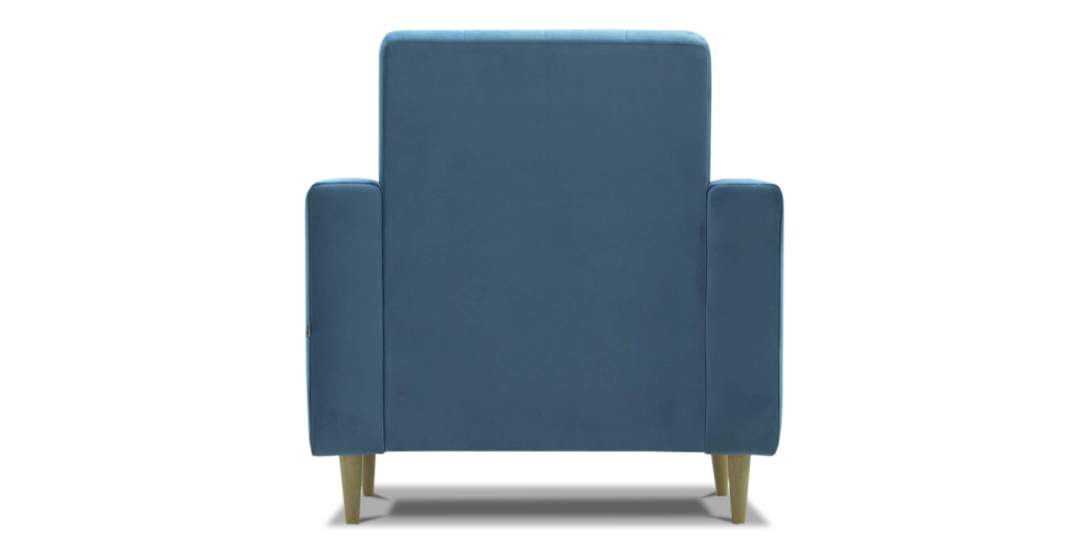 Кресло Эмма Голубой велюр