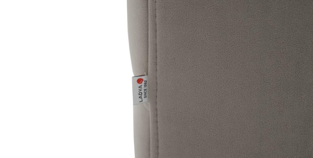 Прямой диван Белес миди коричневый велюр