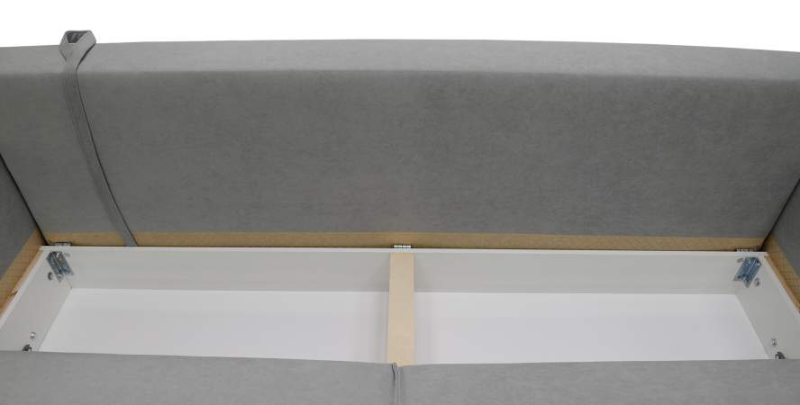 Прямой диван Тельда серый велюр