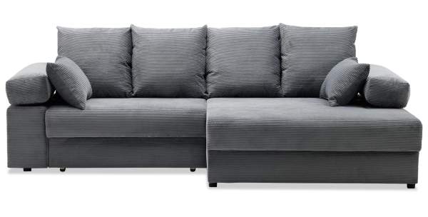 Угловой диван правый Тайлин Cтальной велюр Угловой диван правый Тайлин Cтальной велюр