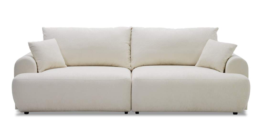 Прямой диван Кьянти Белый шенилл