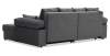 Угловой диван правый Тайлин Графитовый велюр Уцененный