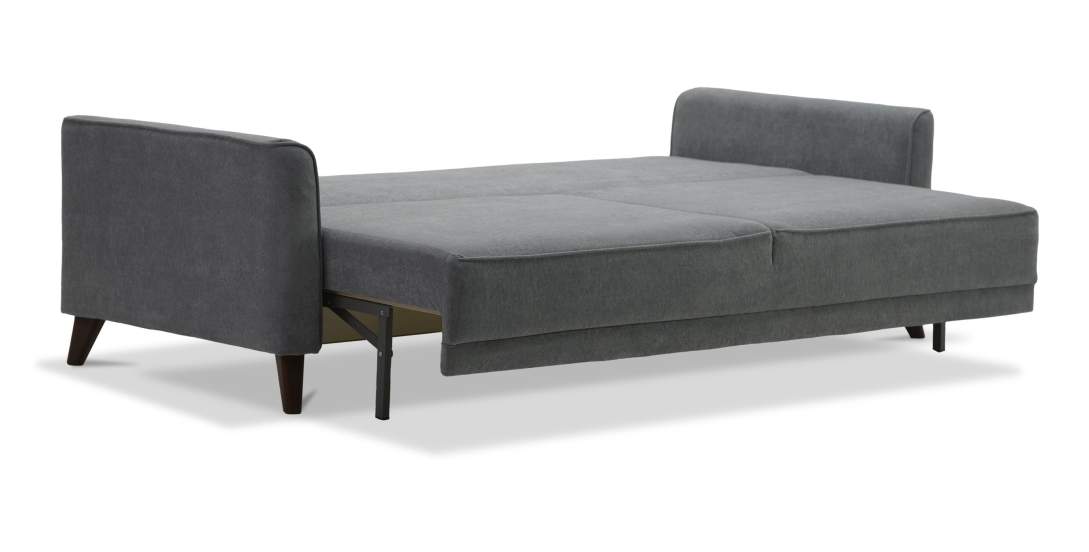 Прямой диван Авилла Антрацитовый велюр