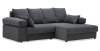 Угловой диван правый Тайлин Графитовый велюр Уцененный