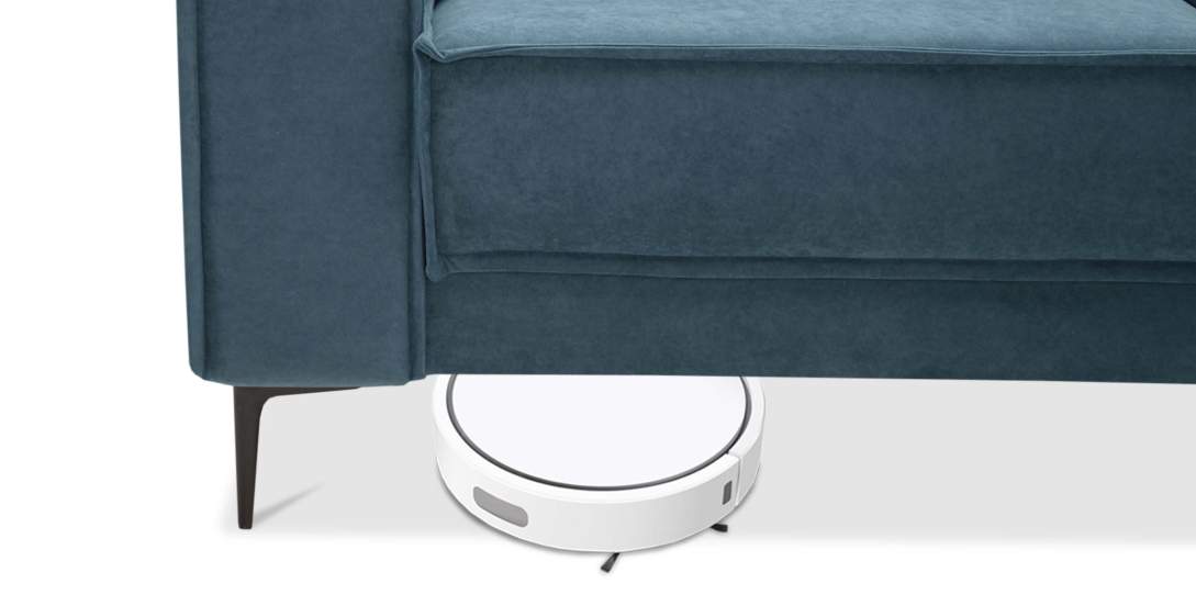 Прямой мини диван Авиньон Индиго велюр