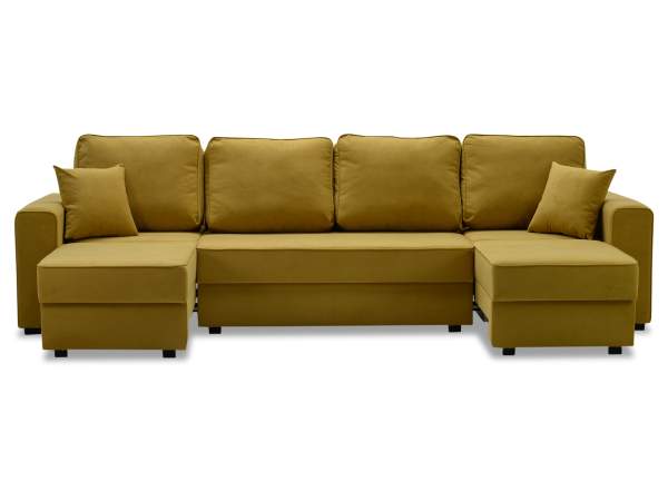 Диван трансформер Астон MAX горчичный велюр