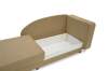 Угловая кушетка правая Иби бежевый велюр