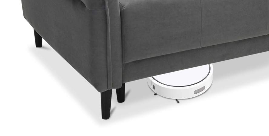 Прямой мини диван Лома 140 жемчужный шенилл Уцененный