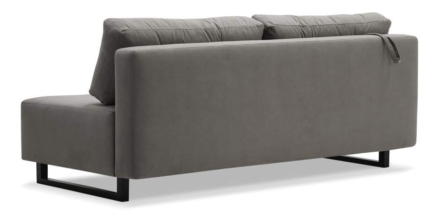 Прямой диван Морма оранжевый велюр Уцененный