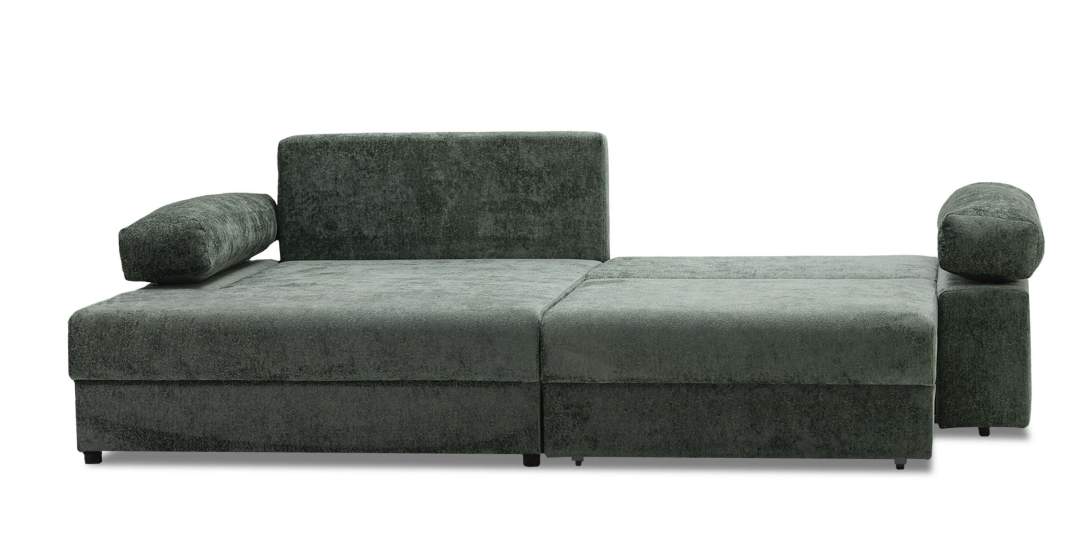 Угловой диван левый Тайлин Зеленый шенилл
