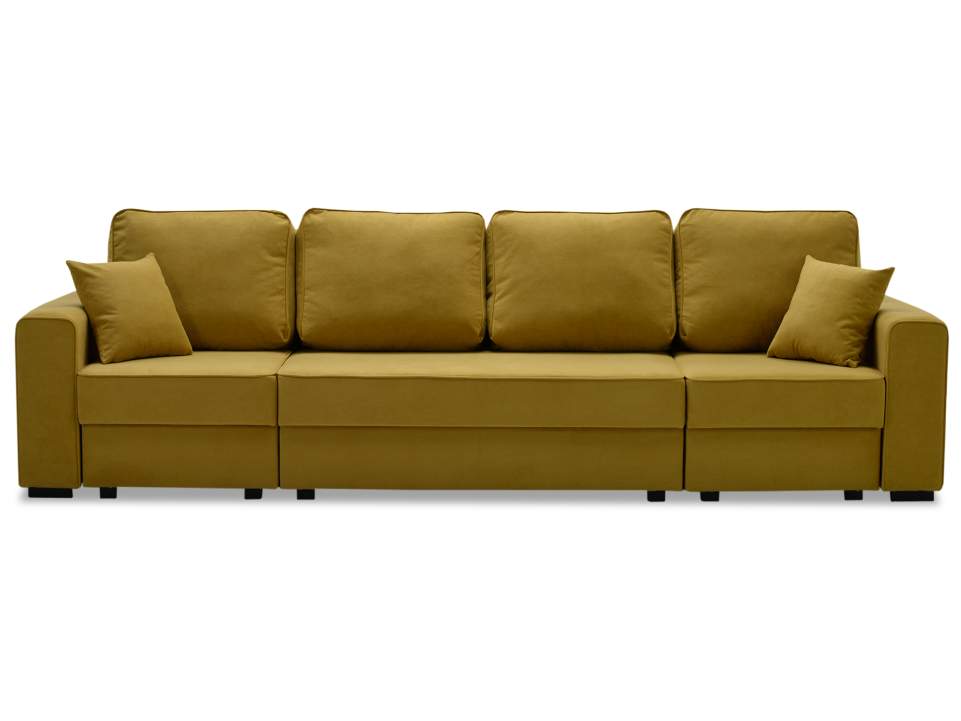 Диван трансформер Астон MAX горчичный велюр