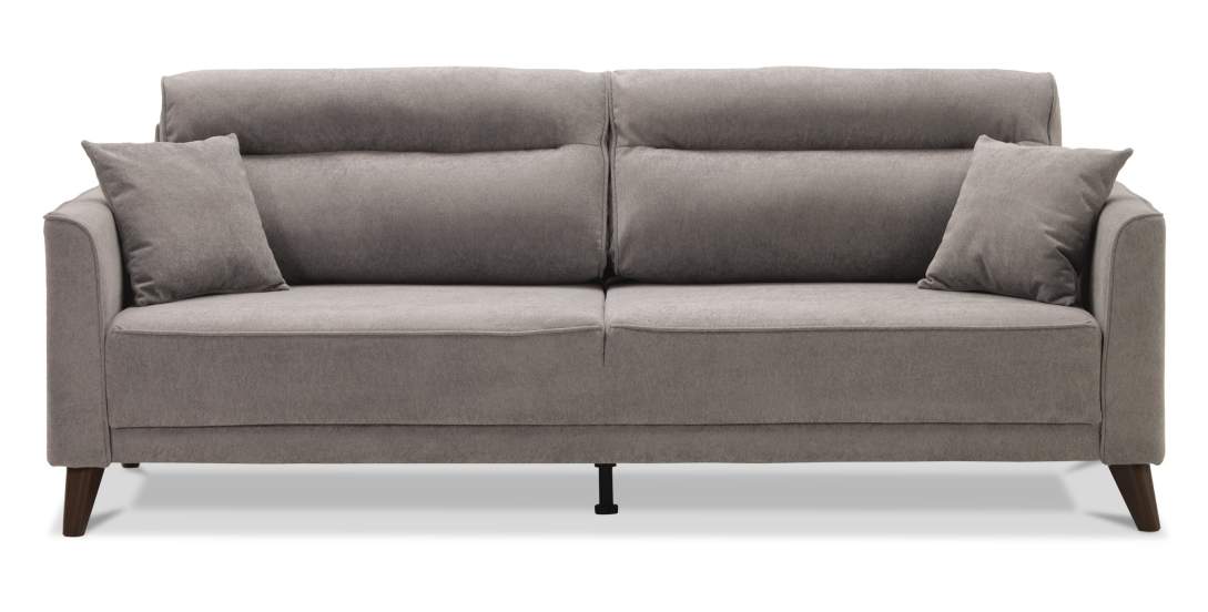 Прямой диван Авилла коричневый велюр