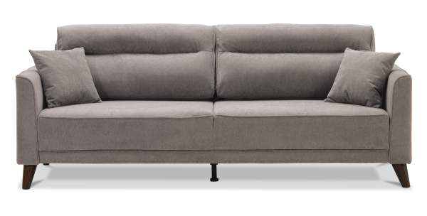 Прямой диван Авилла коричневый велюр