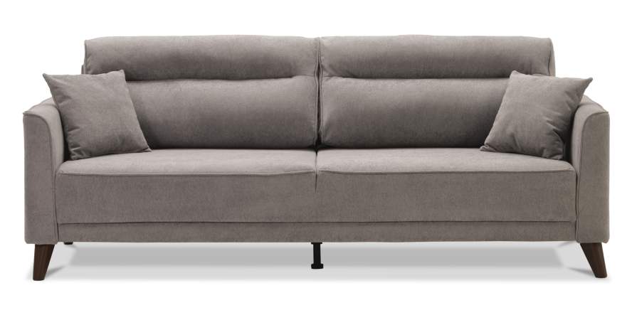 Прямой диван Авилла коричневый велюр