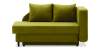 Угловая кушетка правая Иби Травяной зеленый велюр
