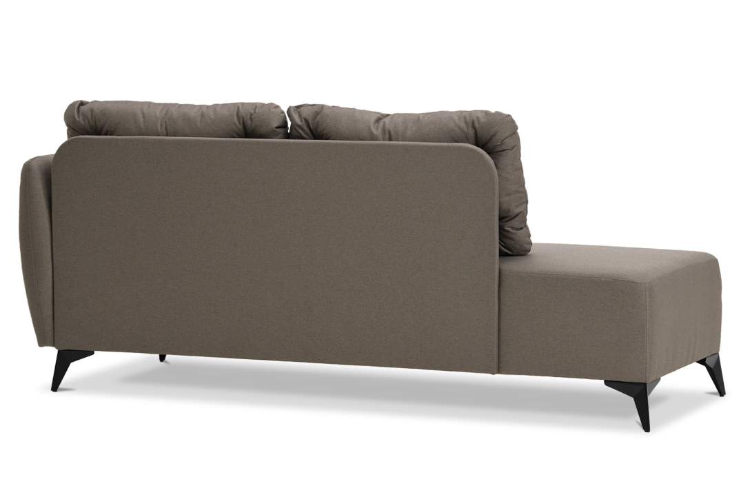 Угловая кушетка Тиволи 190 коричневая рогожка