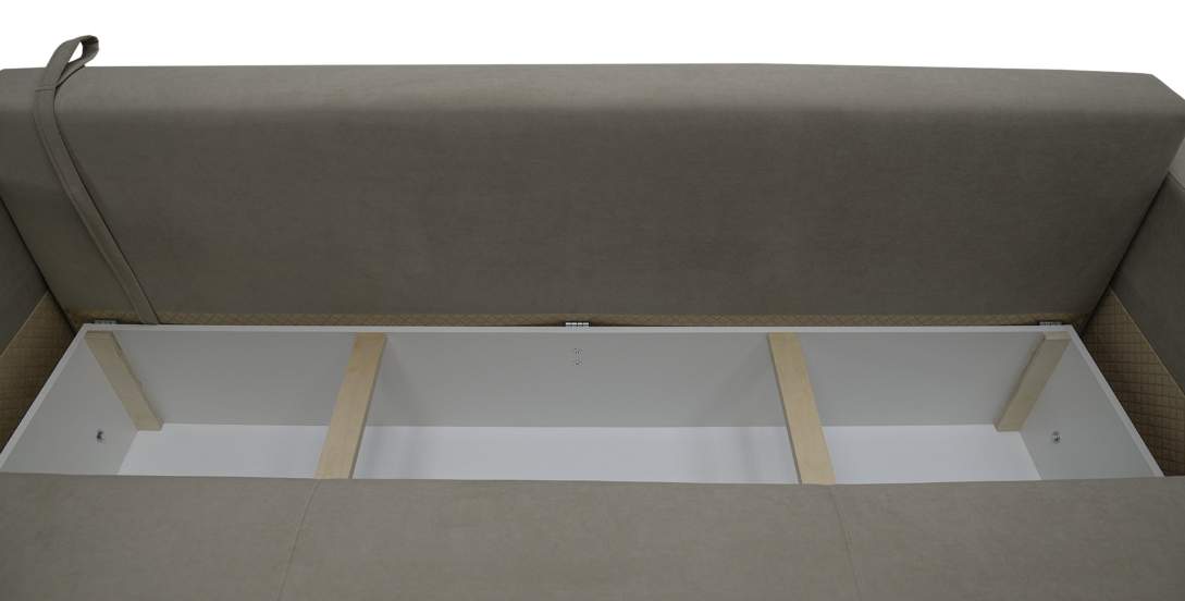 Прямой диван Мекс светло-коричневый велюр