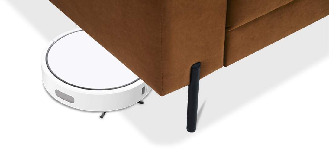 Прямой диван Энгри Терракотовый велюр