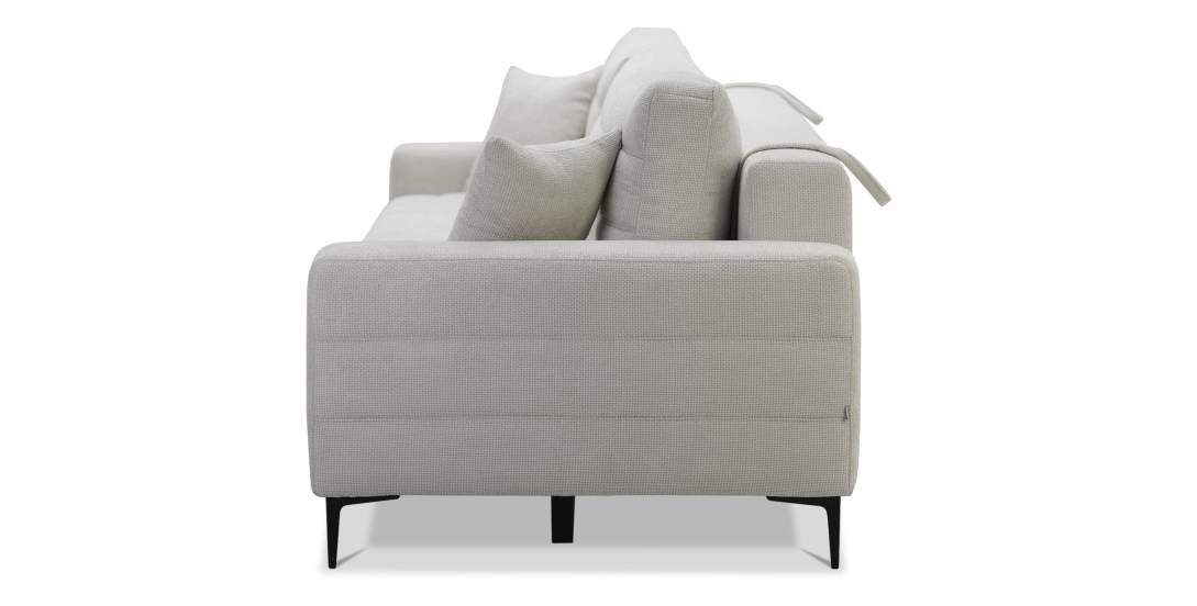 Прямой диван Белес Жемчужный  шенилл