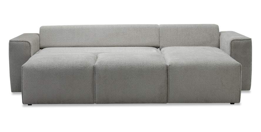 Угловой диван Матье Серо-бежевый шенилл Уцененный