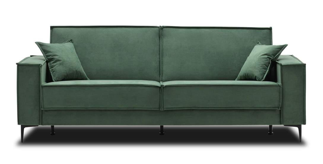 Прямой диван Авиньон Зеленый велюр