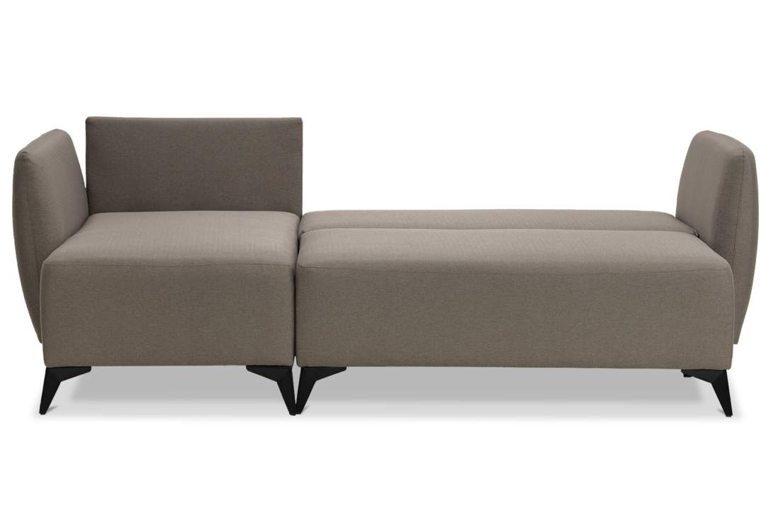 Угловой диван Тиволи коричневая рогожка