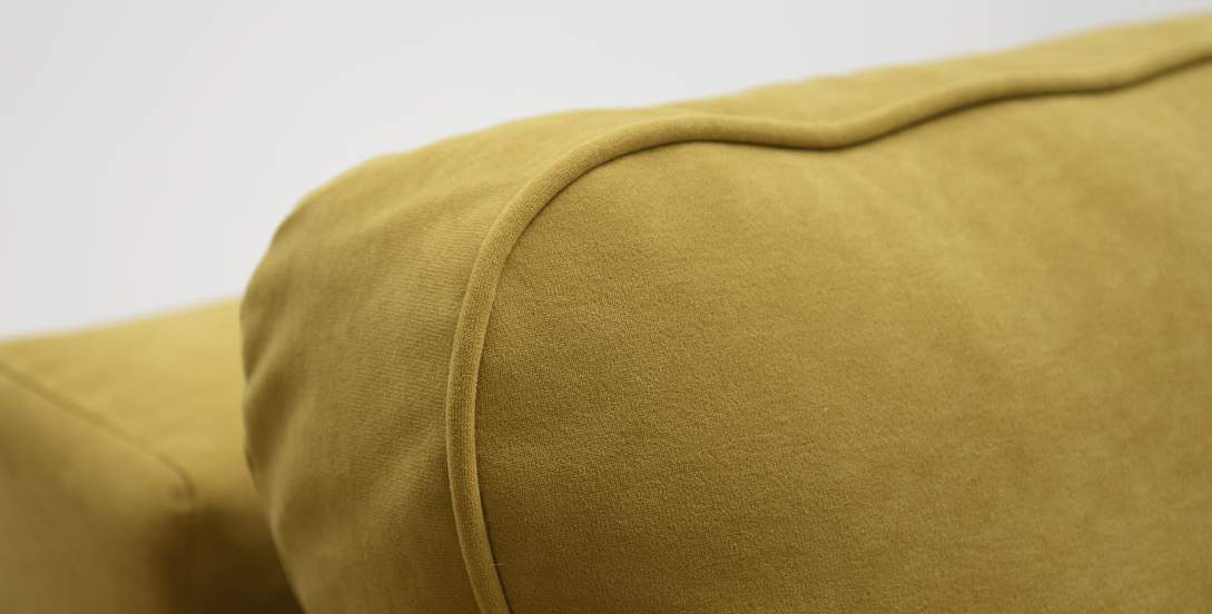 Прямой диван Энгри Горчичный велюр