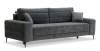 Прямой диван Белес миди графитовый велюр