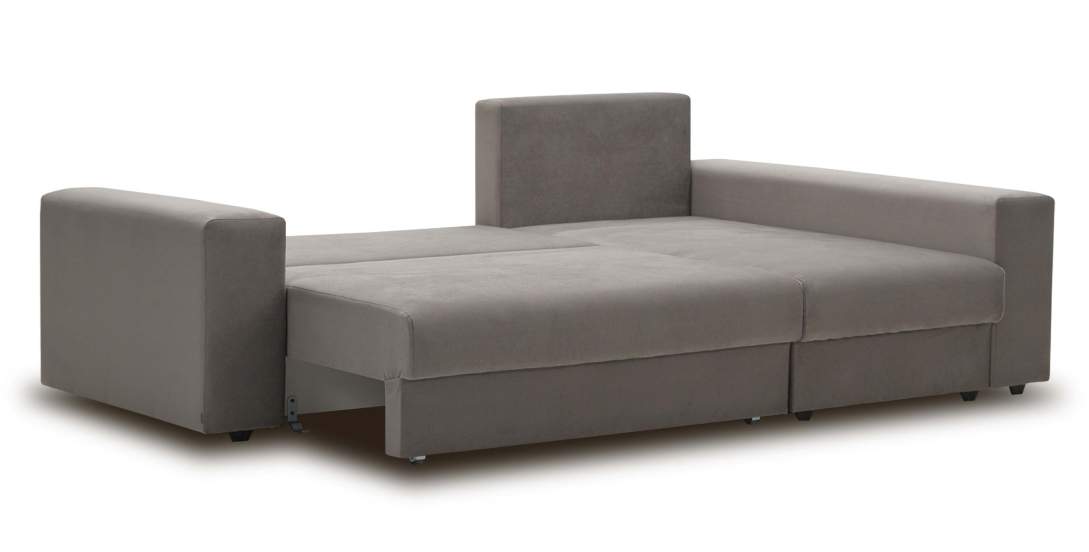 Угловой диван Майами Бежевый велюр 