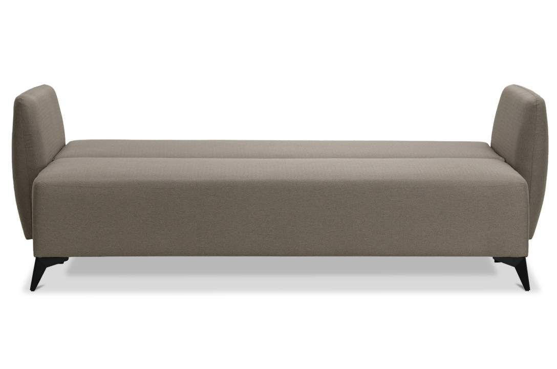 Прямой диван Тиволи коричневая рогожка