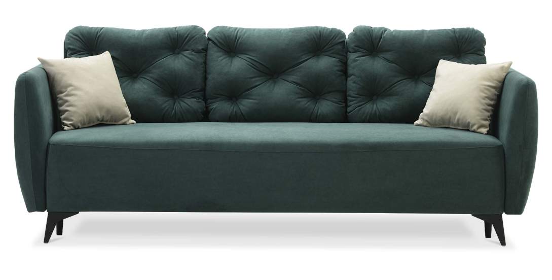 Прямой диван Тиволи Изумрудный велюр 