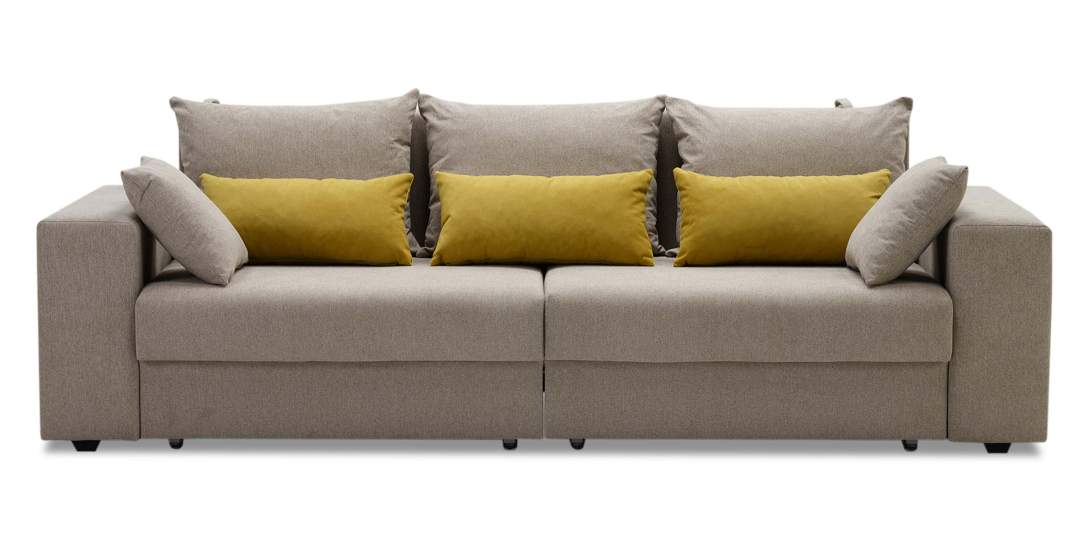 Прямой диван Майами Бежевый шенилл