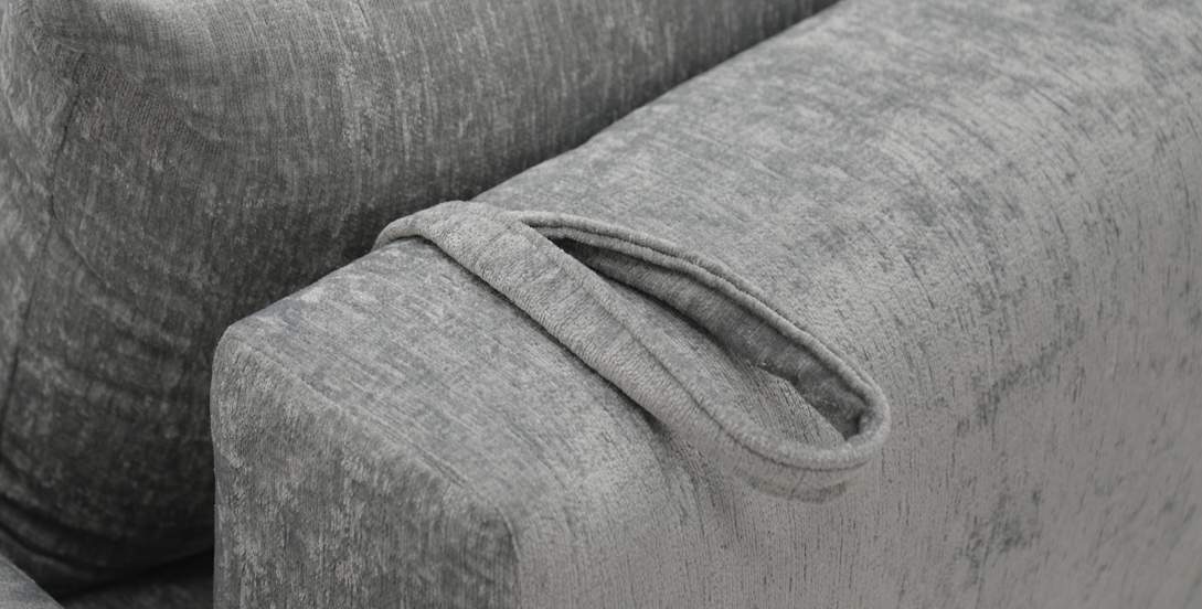 Прямой диван Кьянти Стальной велюр 