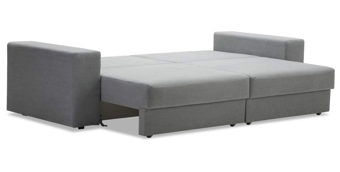 Прямой диван Рица Дымчатый серый велюр 