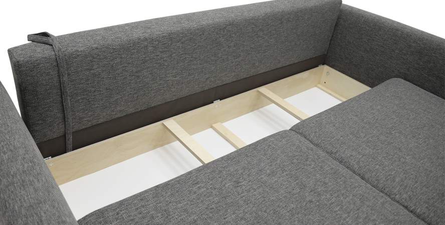 Прямой диван Энгри Графитовый меланж Уцененный