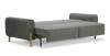 Прямой диван Тельда серый шенилл