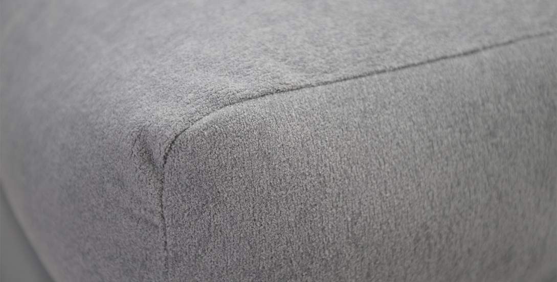 Прямой диван Тайлин Дымчатый серый велюр